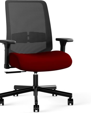 Ergonomic Office Chair, Mesh Computer Desk Chairs with Adjustable Lumbar Support, 3D Armrests, Tilt Function, Comfy Wide Seat, Swivel Executive Work Task Chair for Company and Home